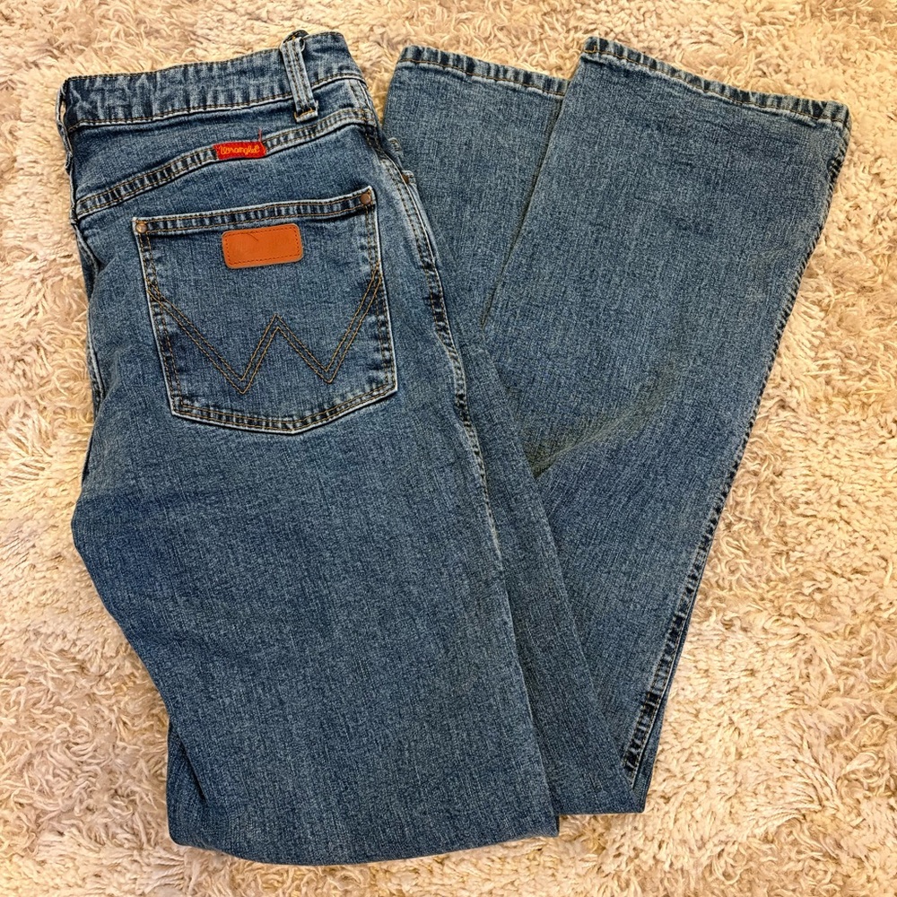 Classic Blue Wrangler Denim Jeans